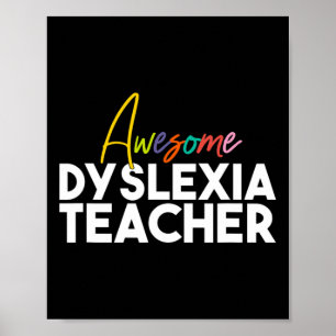 Dyslexia Teacher  Poster