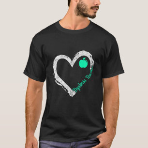 Dyslexia Teacher Therapist Heart Dyslexic Therapy T-Shirt