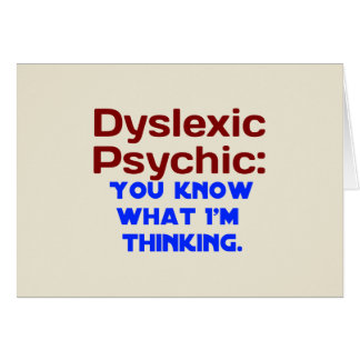 Dyslexic Psychic
