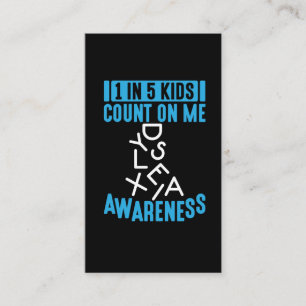 Dyslexic Reading Therapy Dyslexia Therapist Business Card