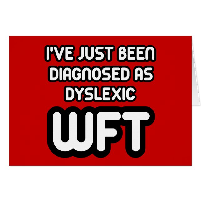 Dyslexique drôle (Devant horizontal)