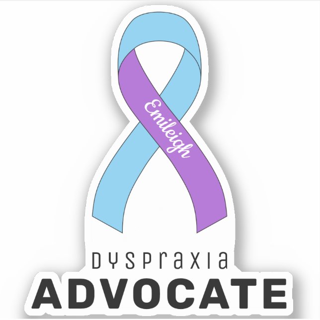 Dyspraxia Advocate Vinyl Sticker (Front)