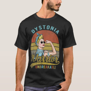 Dystonia Warrior Unbreakable Awareness Vintage  T-Shirt