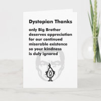 Dystopian Thanks - A Funny Thank You Poem