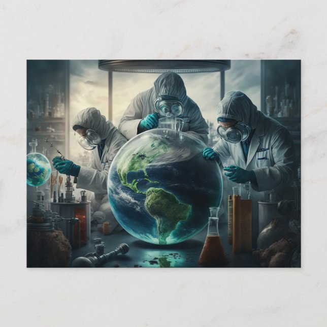 Dystopian World Experiment - Concept Art - Fantasy Postcard (Front)