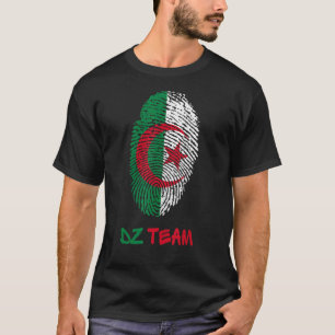 Dz Team Algerian Flag Print Algerian Independence T-Shirt