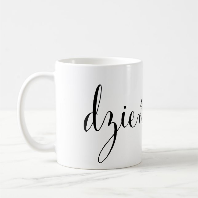dzień dobry Good Morning polonais Mug (Gauche)