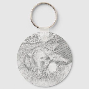 E14 SPREAD THE WORD PROTECT WILDLIFE OZZIE WING KEYCHAIN