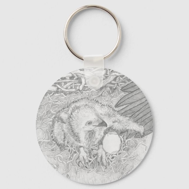 E14 SPREAD THE WORD PROTECT WILDLIFE OZZIE WING KEYCHAIN (Front)