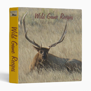 E25 Bull Elk Laying in the Grass Binder