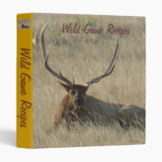 E25 Bull Elk Laying in the Grass Binder