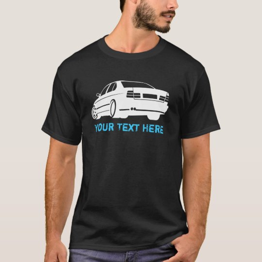 E34 M5 white + your text T-Shirt