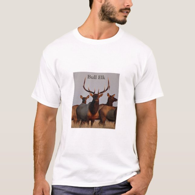E66 Bull Elk and Cows T-Shirt (Front)