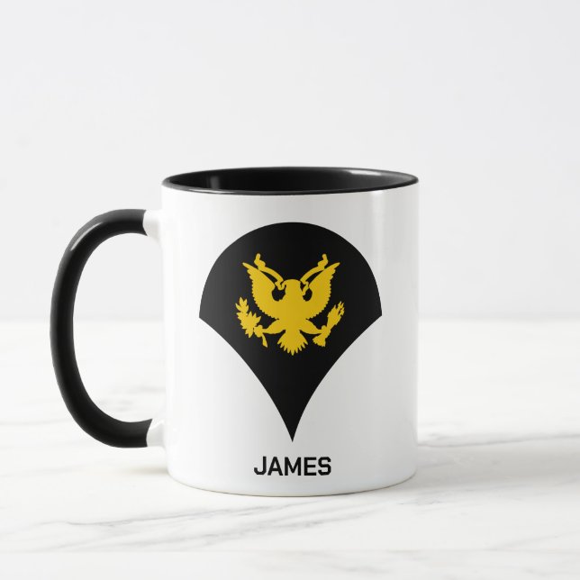 E-4 Specialist US Army Rank Mug (Left)