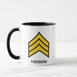 E-5 Sergeant US Army Rank Mug