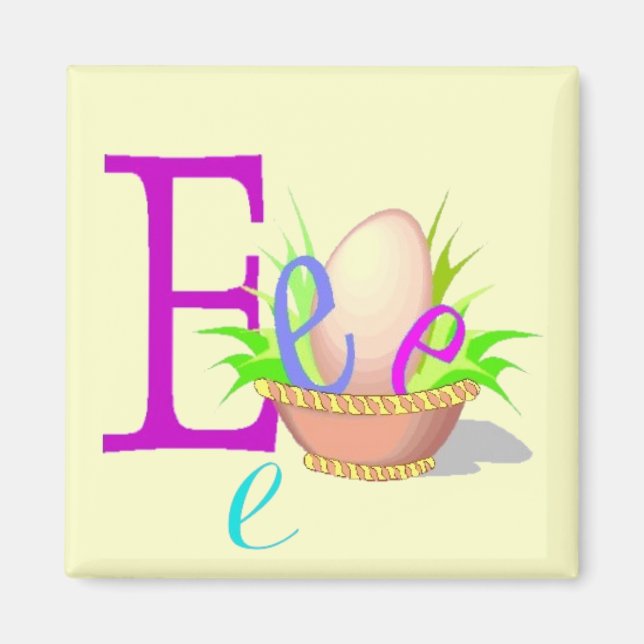 E - Alphabet Magnet (Front)