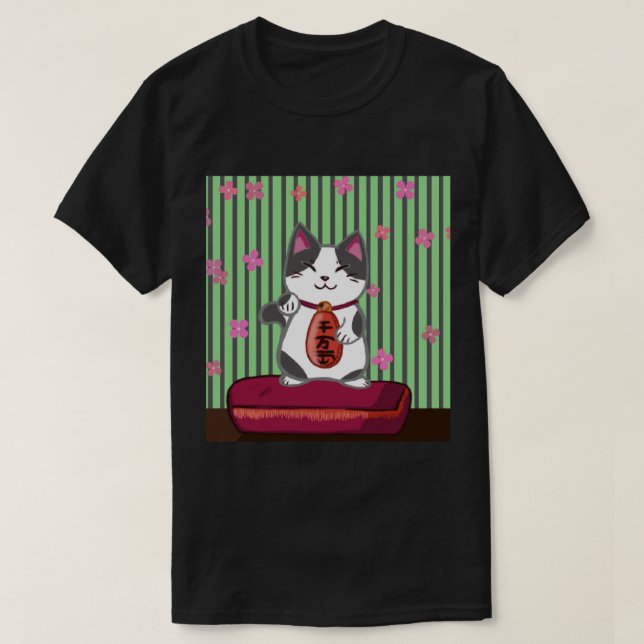 E:\AnhgocUpZZ\Cat of Good Fortune .png T-Shirt (Design Front)