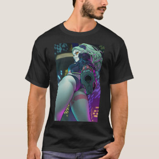 E:\AnhgocUpZZ\Rebecca Edgerunners Cyberpunk waifu  T-Shirt
