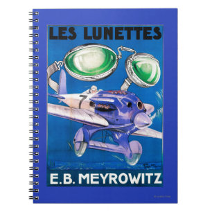 E.B. Meyrowitz Flying Goggles Advertisement Notebook