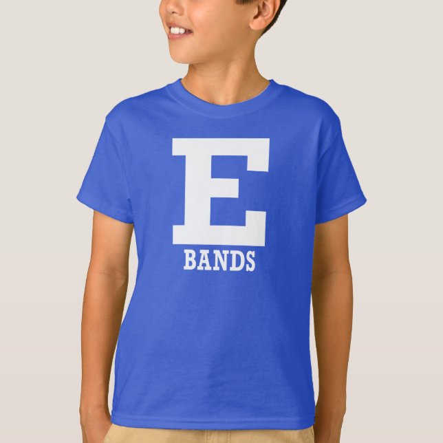 E-Bands Kids Blue Short Sleeve T-Shirt (Front)
