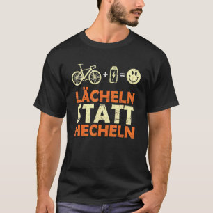 E Bike Saying Smile Instead Of Panting Ebike Bicy T-Shirt