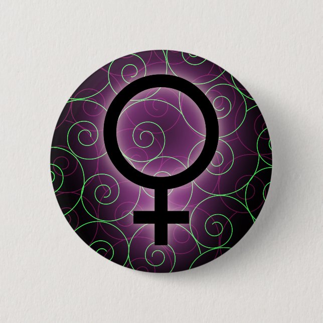 E-card for international women's day 2 inch round button (Front)