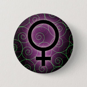 E-card for international women's day 2 inch round button
