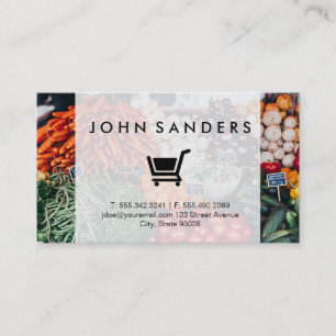 E commerce   Delivery Farmers Market Business Card