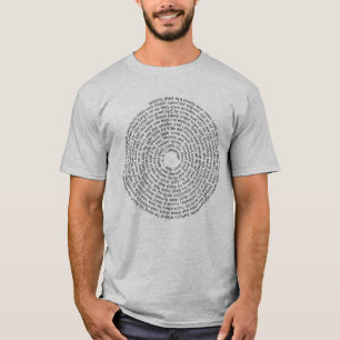 e.e. cummings "Anyone Lived" Spiral Poetry T-Shirt