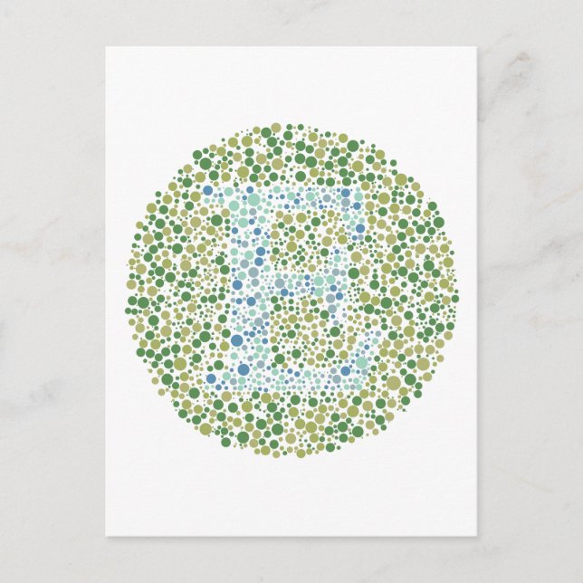 “E” Eye Test Letter Postcard (Front)