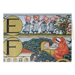 E-F,from an Alphabet based on Nursery Rhymes