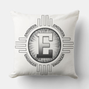 E For ENGINEER Outdoor Pillow