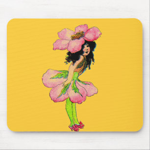 E Gordon Flower Fairies Wild Rose Fairy M.T Ross Mouse Pad