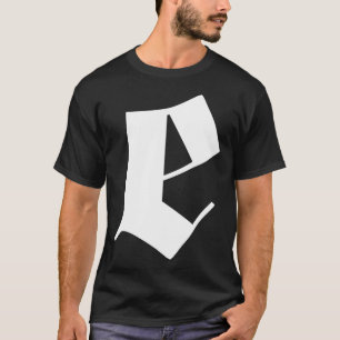 e goth letter design T-Shirt