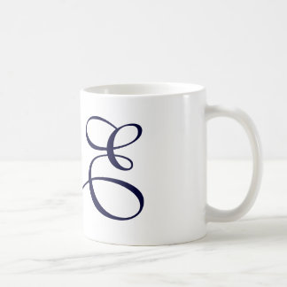 E initial mug