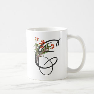E initiale, Euphorbia Vintage Mug de café