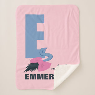 E is for Eeyore   Add Your Name Sherpa Blanket