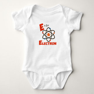 E is for Electron Atomic Science & Physics Design Baby Bodysuit