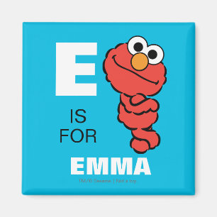 E is for Elmo   Add Your Name Magnet