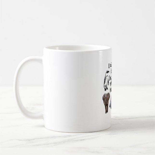 E is for Endangered Coffee Mug (Left)