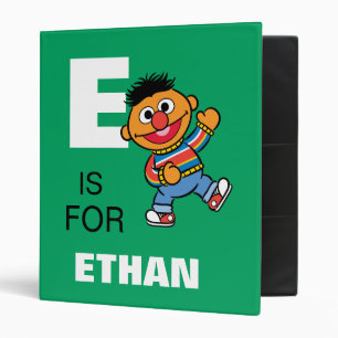 E is for Ernie Add Your Name Binder
