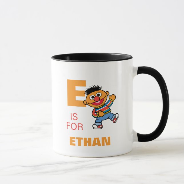 E is for Ernie | Add Your Name Mug (Right)