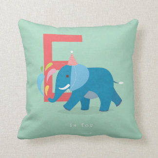 E is for... throw pillow