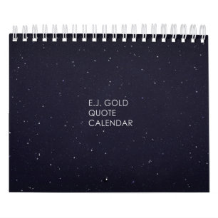 E.J Gold Quote Table Calendar