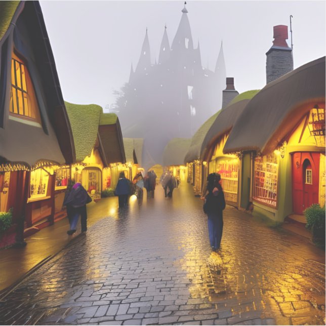 E.J. Gold Shoppers on a Foggy Night Vinyl (Front)