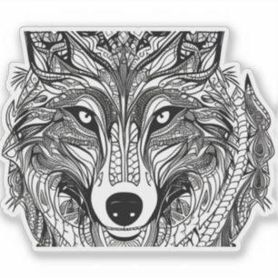 E.J. Gold Wolf Face Removable Vinyl