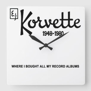 E.J. Korvette Department Store, IL. (1948-1980) Square Wall Clock