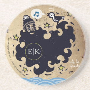 E K Coaster featuring artist John Fellows