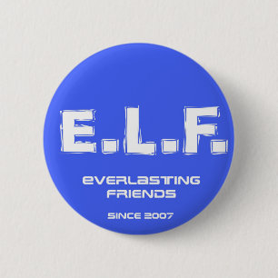 E.L.F. 2007 2 INCH ROUND BUTTON