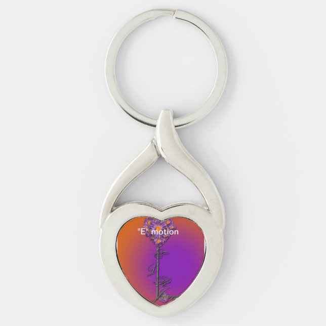 E.L.R. Jones Heart Key Chain (Front)